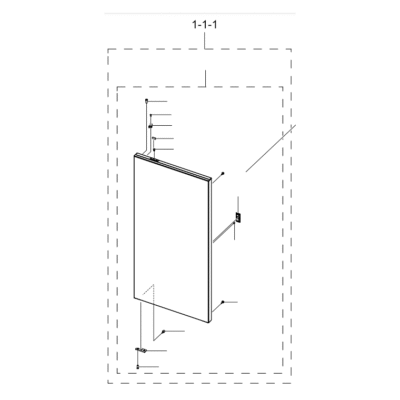 DA82-03261R | Refrigerator Fridge Out Left Door Packing