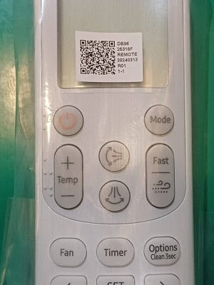 DB96-25318F | Air Conditioner Remote Control